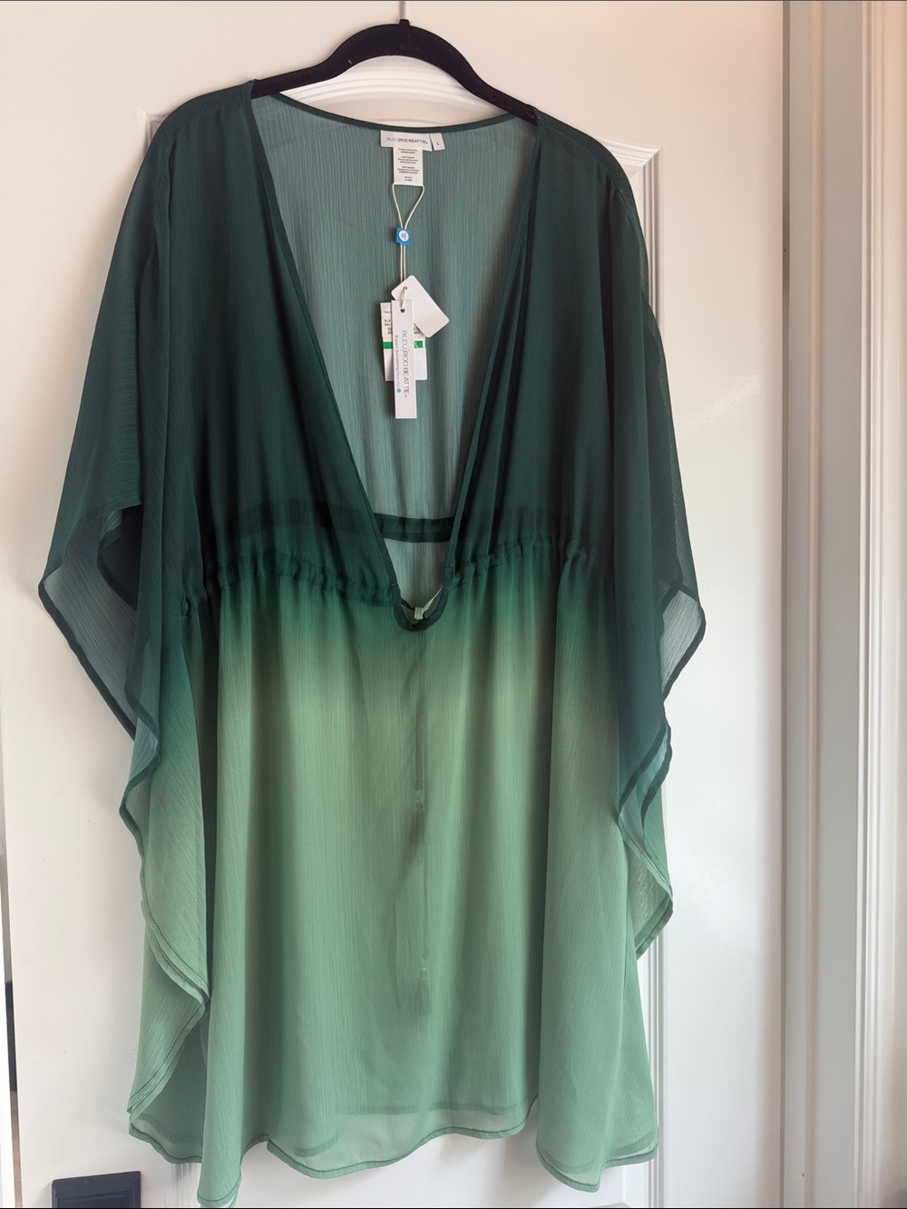 NWT Women’s Green Ombre Swim Cover-Up Tunic
